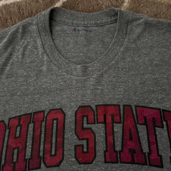 Ohio State Buckeyes Champion t-shirt bundle 2 black gray cotton tees Mens L - Picture 2 of 3